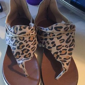 Animal Print Sandals, Women’s Size 10